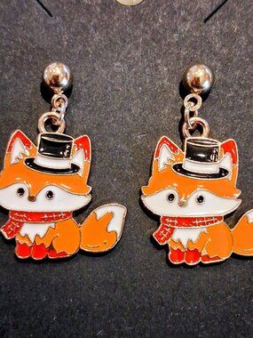 🦊 Winter Fox Earrings